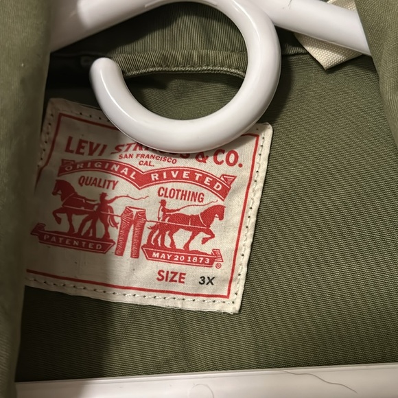 levi’s military style button up jacket size 3x - Picture 3 of 4